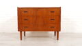 Vintage Deense Ladekast Teak 3 Lades