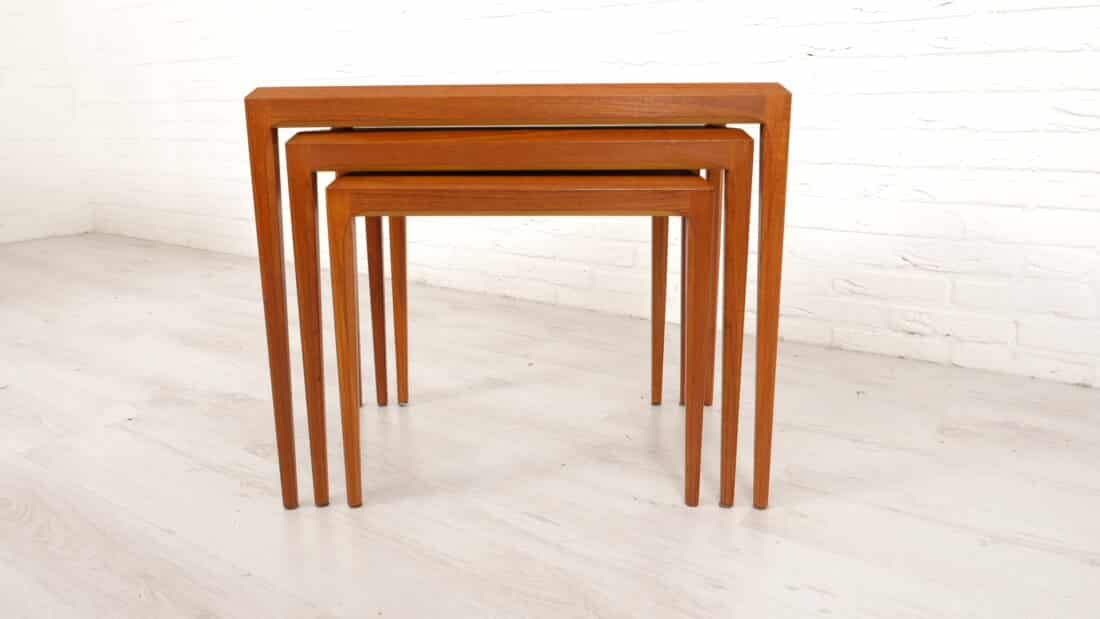 Vintage Mimiset Johannes Andersen Nesting Tables Teak