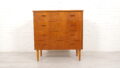 Vintage Ladekast Teak 4 Lades