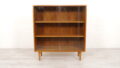 Vintage Boekenkast Teak Glazen Deuren 100 Cm