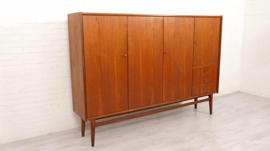 Vintage Highboard Bartels Werken Gmbh Teak