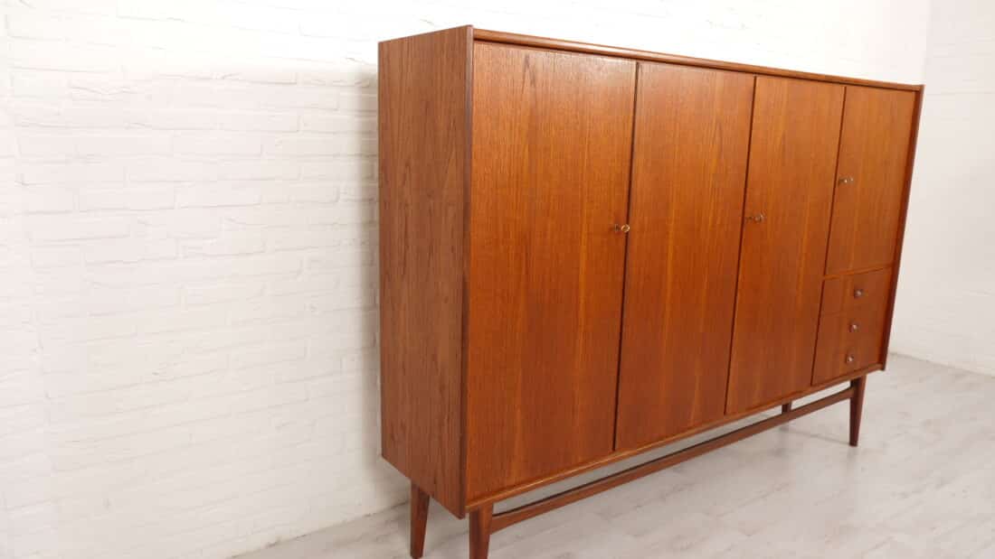 Vintage Highboard Bartels Werken Gmbh Teak