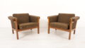 Set Van 2 Vintage Fauteuils Hans Wegner Ge40