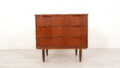 Vintage Deense Ladekast Teak 3 Lades