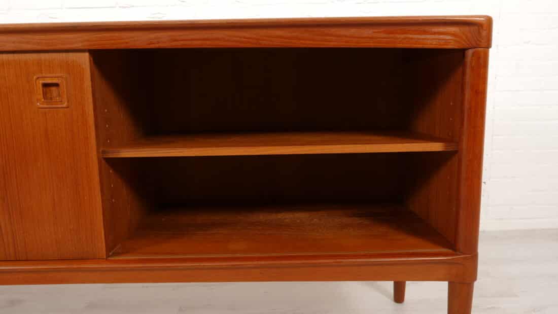 Vintage Dressoir Teak Bramin H W Klein 225 Cm