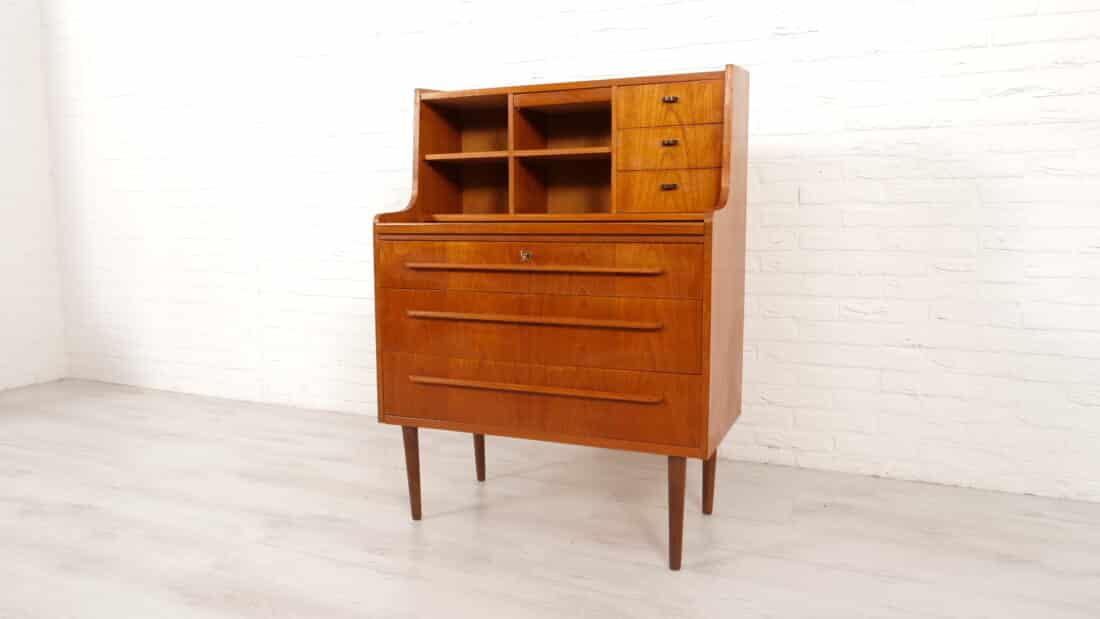 Trp Post Container Data Trp Post Id 17347 Vintage Secretaire Danish Teak With Mirror Trp Post Container