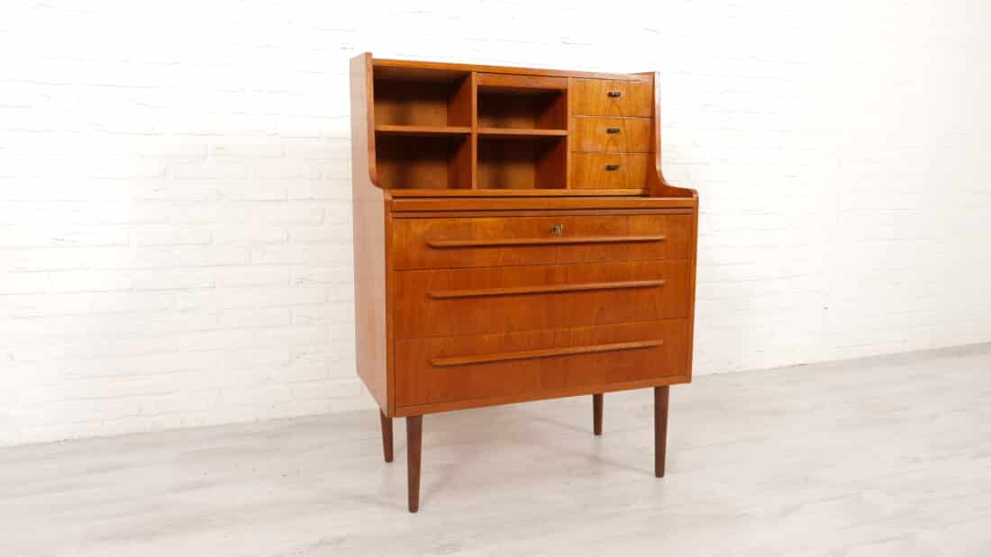 Trp Post Container Data Trp Post Id 17347 Vintage Secretaire Danish Teak With Mirror Trp Post Container