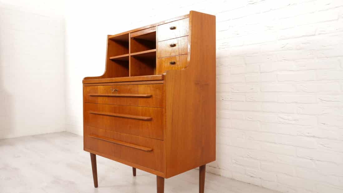 Trp Post Container Data Trp Post Id 17347 Vintage Secretaire Danish Teak With Mirror Trp Post Container