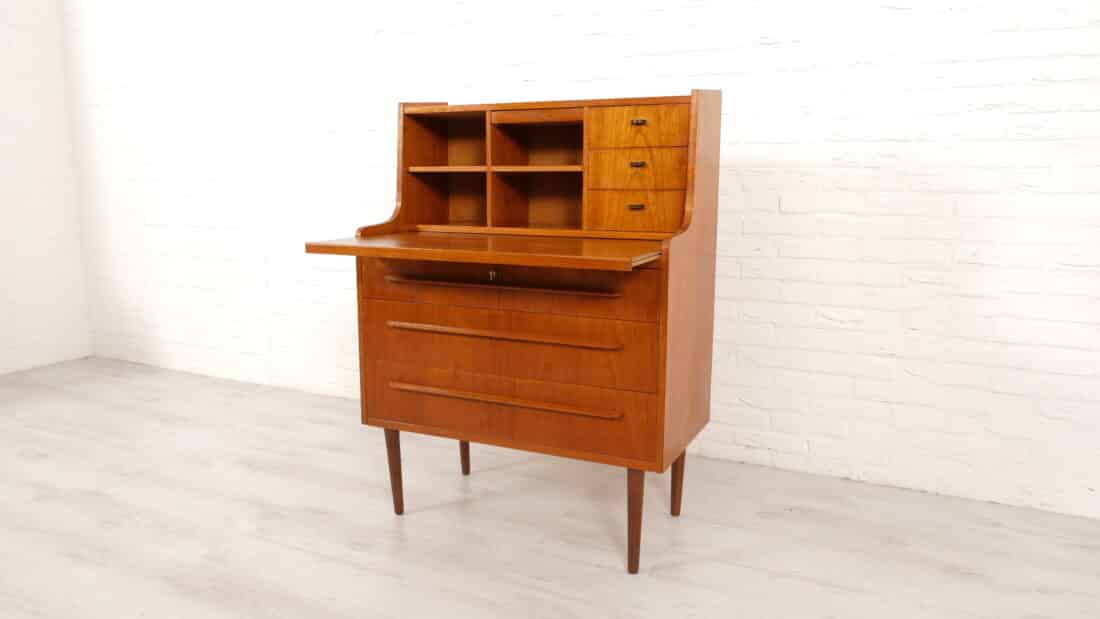 Trp Post Container Data Trp Post Id 17347 Vintage Secretaire Danish Teak With Mirror Trp Post Container