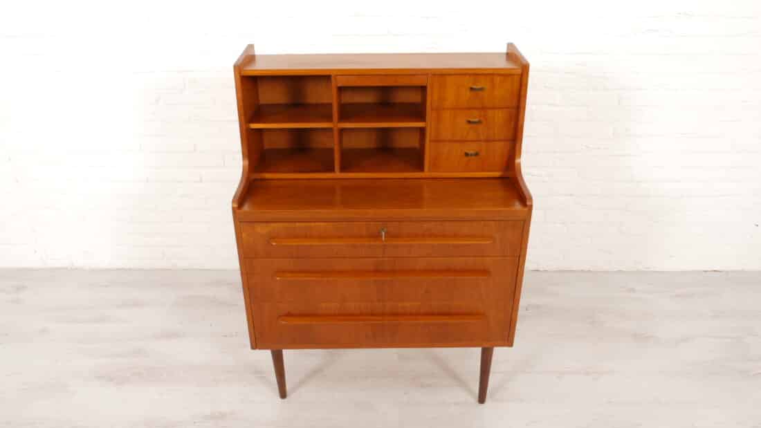 Trp Post Container Data Trp Post Id 17347 Vintage Secretaire Danish Teak With Mirror Trp Post Container