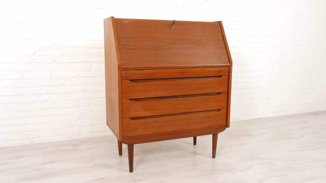 Trp Post Container Data Trp Post Id 17395 Vintage Secretaire Danish Teak 84 Cm Trp Post Container