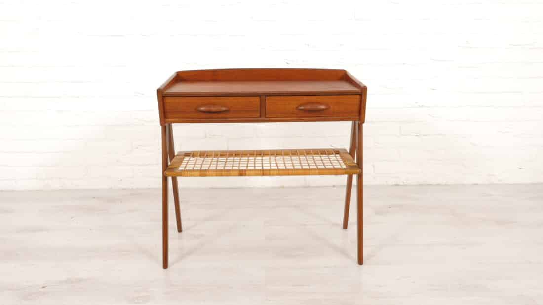 Trp Post Container Data Trp Post Id 17638 Vintage Danish Side Table Teak Rattan Trp Post Container