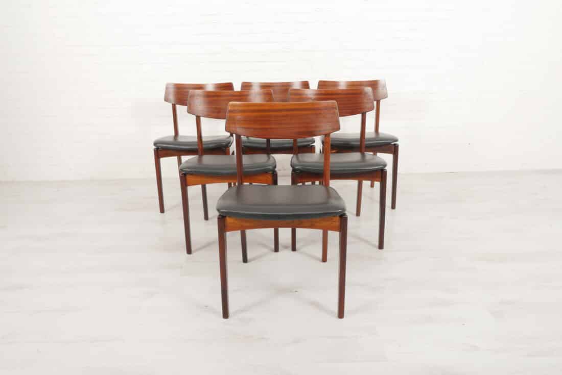 Trp Post Container Data Trp Post Id 18177 Set Of 6 Dining Chairs Rosewood Black Skai Trp Post Container