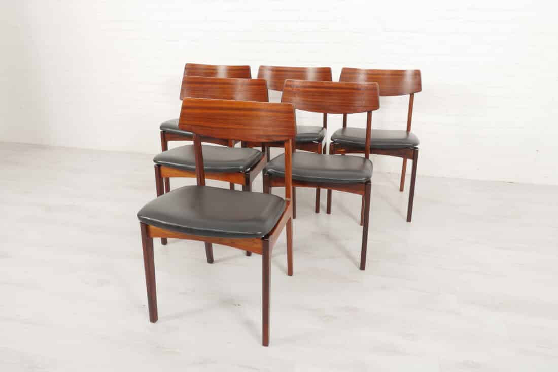 Trp Post Container Data Trp Post Id 18177 Set Of 6 Dining Chairs Rosewood Black Skai Trp Post Container