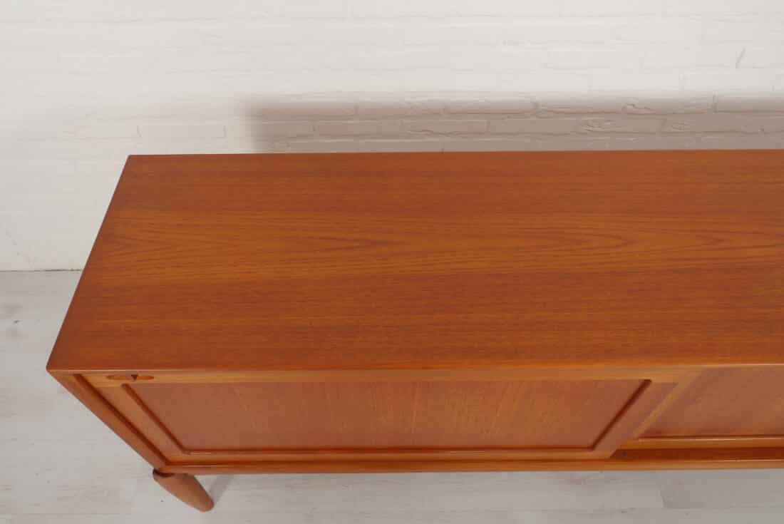 Vintage Dressoir Teak Bramin H W Klein 190 Cm