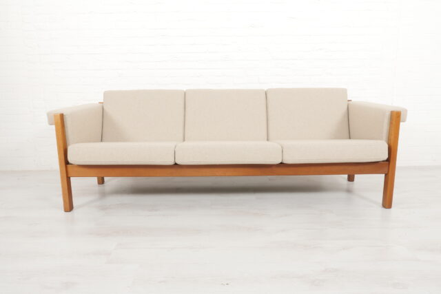 Vintage Sofa set 3 Seater Hans Wegner Cream