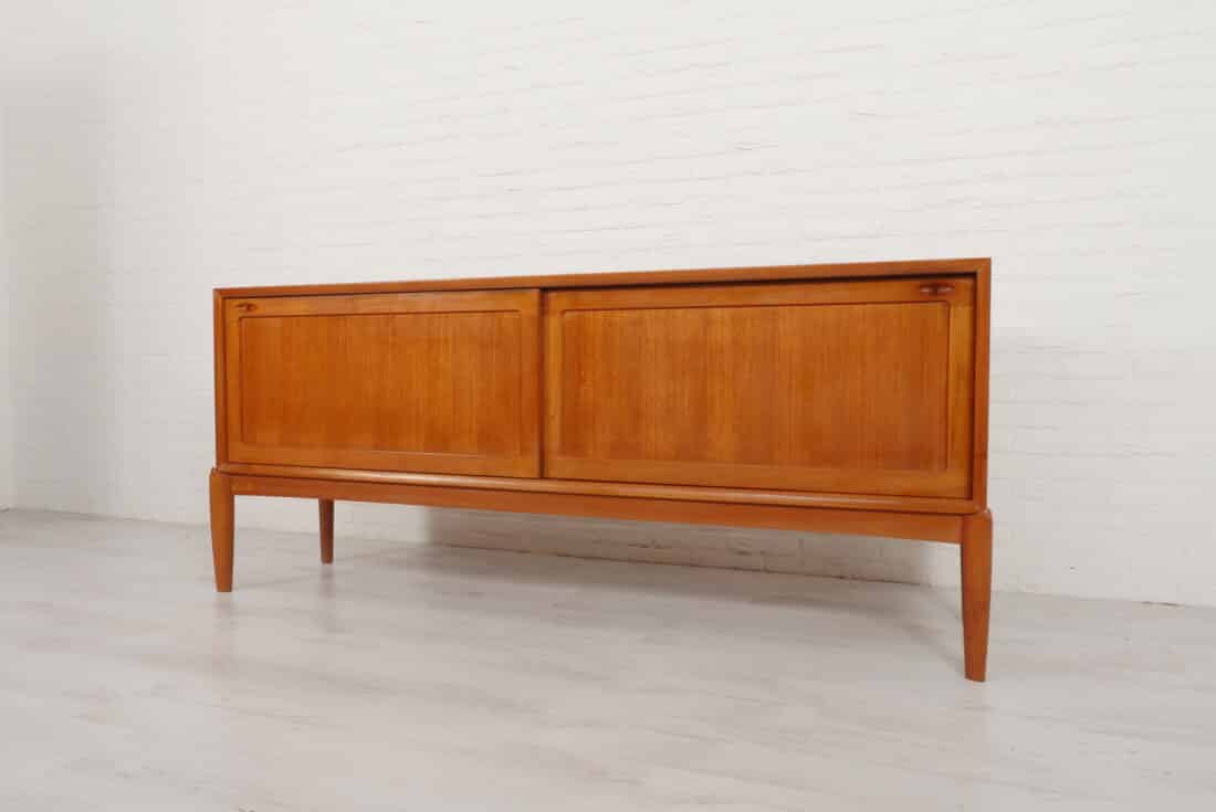 Vintage Dressoir Teak Bramin H W Klein 190 Cm