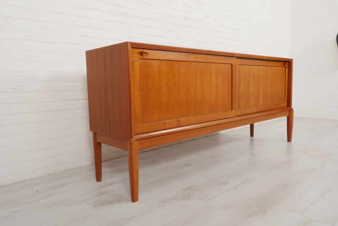 Vintage Dressoir Teak Bramin H W Klein 190 Cm