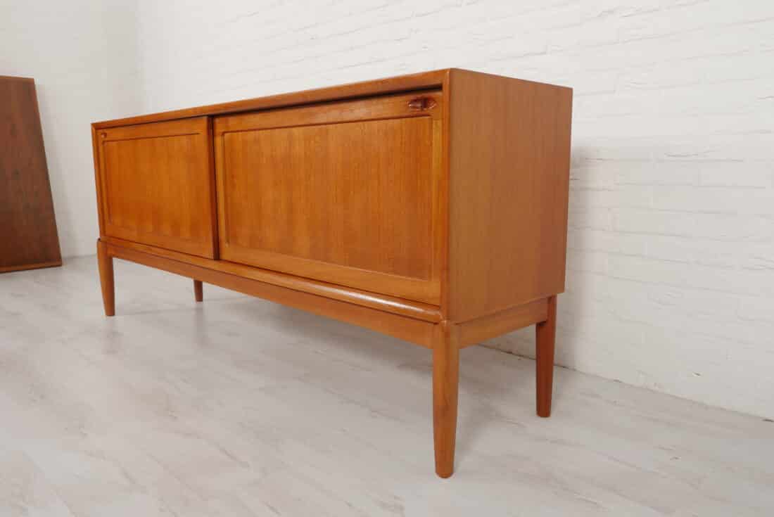 Vintage Dressoir Teak Bramin H W Klein 190 Cm