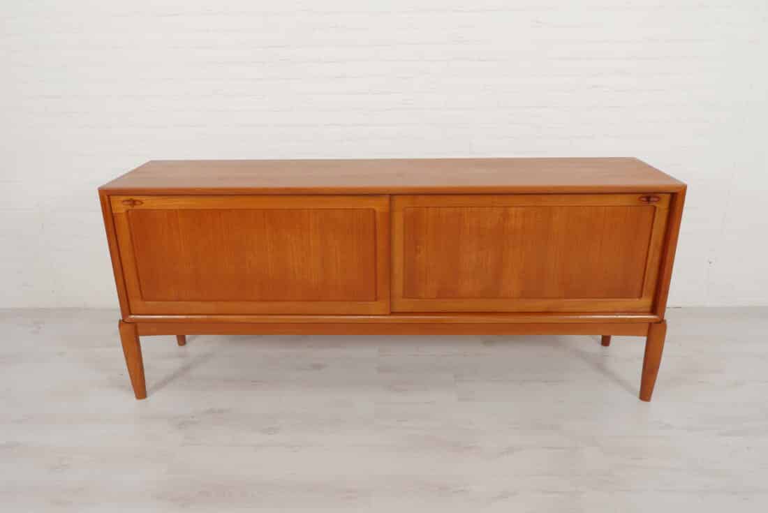 Vintage Dressoir Teak Bramin H W Klein 190 Cm