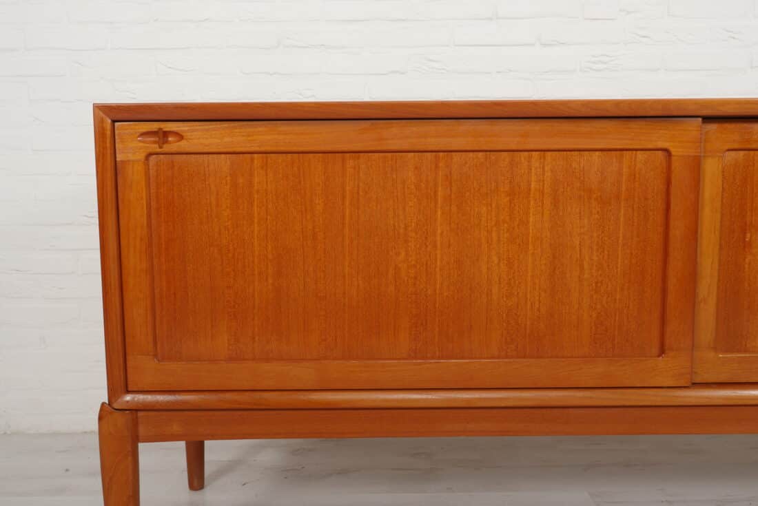 Vintage Dressoir Teak Bramin H W Klein 190 Cm