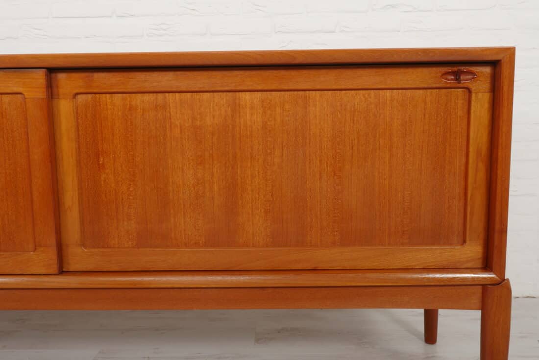 Vintage Dressoir Teak Bramin H W Klein 190 Cm