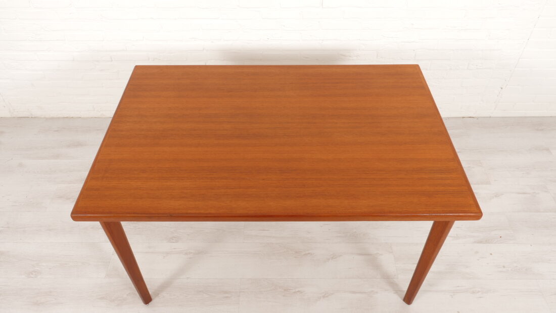 Vintage Eettafel Uitschuifbaar Teak 130 Cm