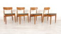 Set Of 4 Dining Chairs Casala Teak Restored