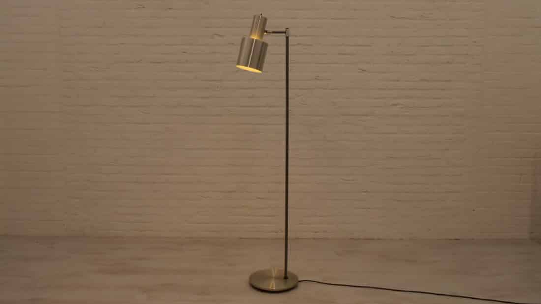 Vintage Vloerlamp Chrome Jo Hammerborg