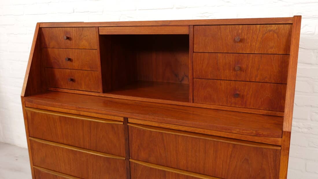 Vintage Secretaire Teak 100 Cm