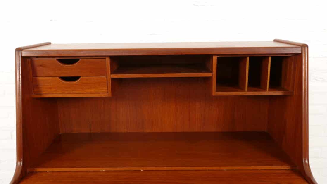 Vintage Secretaire Arne Wahl Iversen Teak 85 Cm