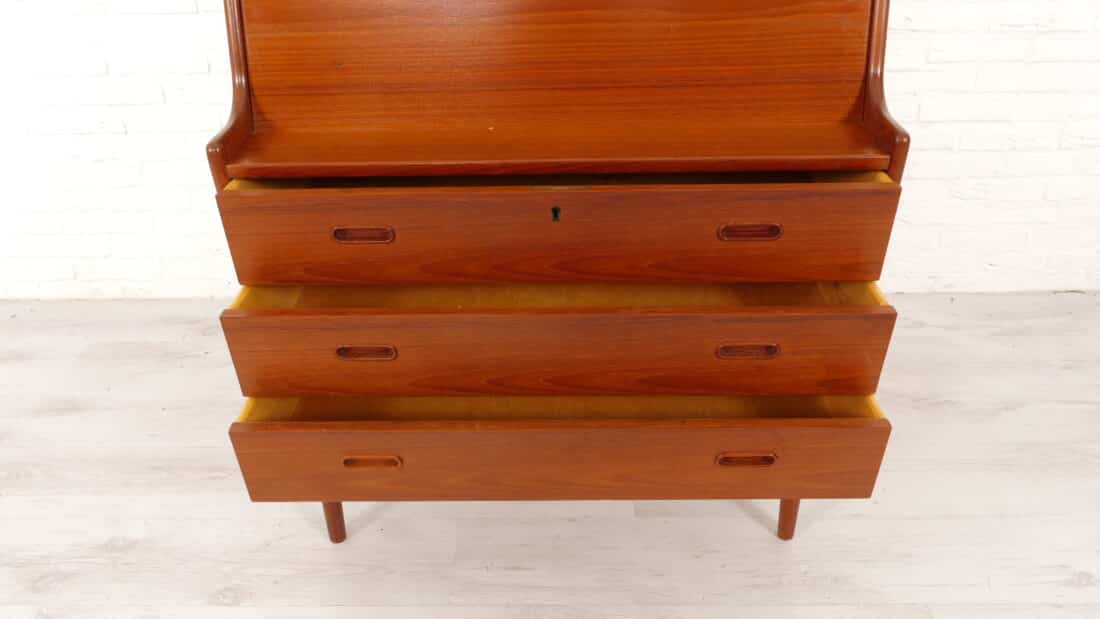 Vintage Secretaire Arne Wahl Iversen Teak 85 Cm