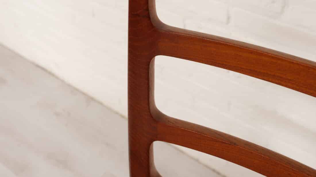 6 X Vintage Eetkamerstoelen Niels Otto Mller Model 82 Papercord Teak
