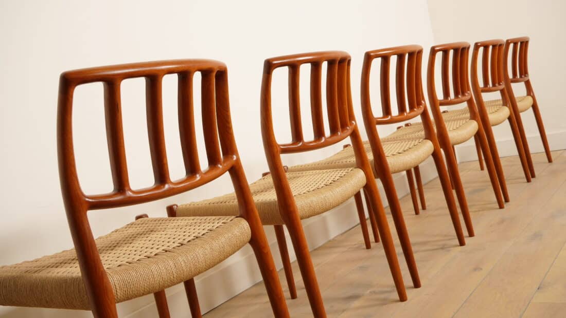 Trp Post Container Data Trp Post Id 20442 6 X Niels Otto Mller Dining Chairs Model 83 Papercord Teak Trp Post Container