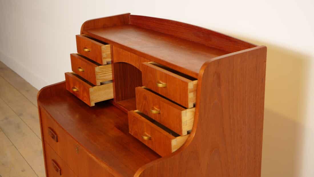 Trp Post Container Data Trp Post Id 20490 Vintage Secretaire Danish Teak With Mirror Trp Post Container
