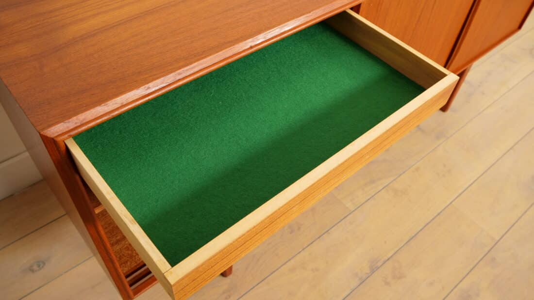 Vintage Dressoir Schuifdeuren Scandinavisch Design 165 Cm