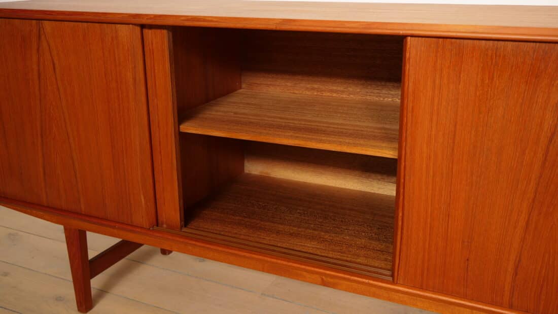 Vintage Dressoir Schuifdeuren Scandinavisch Design 165 Cm