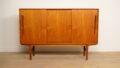 Vintage Highboard Sliding Doors Danish Design 169 Cm Vintage Highboard Sliding Doors Danish Design 169 Cm