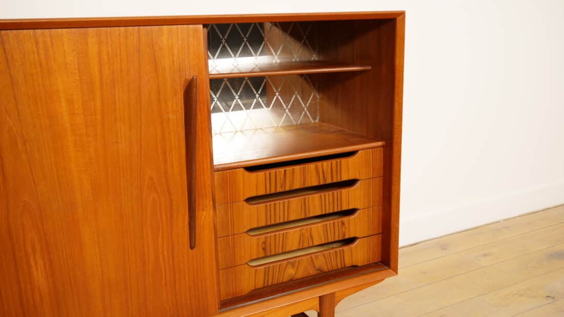 Trp Post Container Data Trp Post Id 20471 Vintage Highboard Sliding Doors Danish Design 169 Cm Trp Post Container