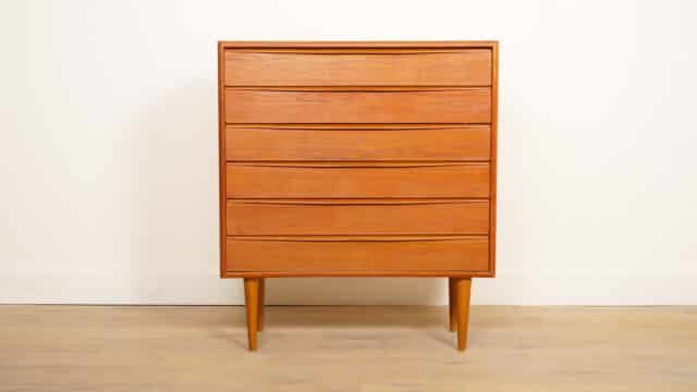 Vintage Sideboard 220 Cm Dyrlund 1960s Tambourdeurtjes