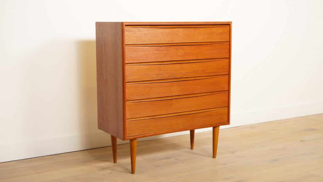 Vintage Sideboard 220 Cm Dyrlund 1960s Tambourdeurtjes