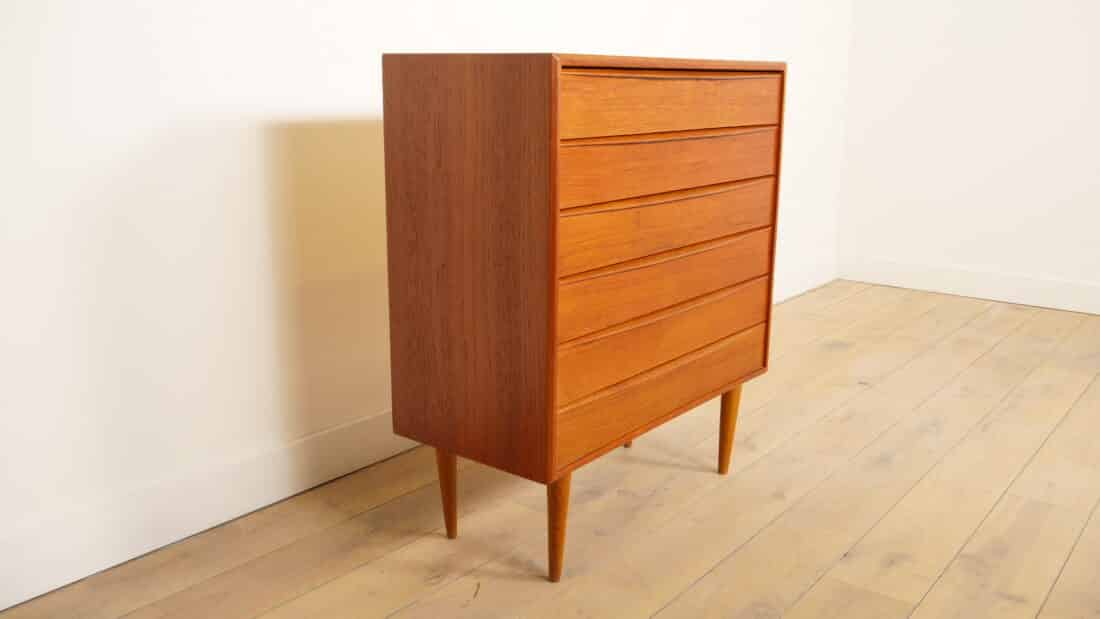 Vintage Sideboard 220 Cm Dyrlund 1960s Tambourdeurtjes