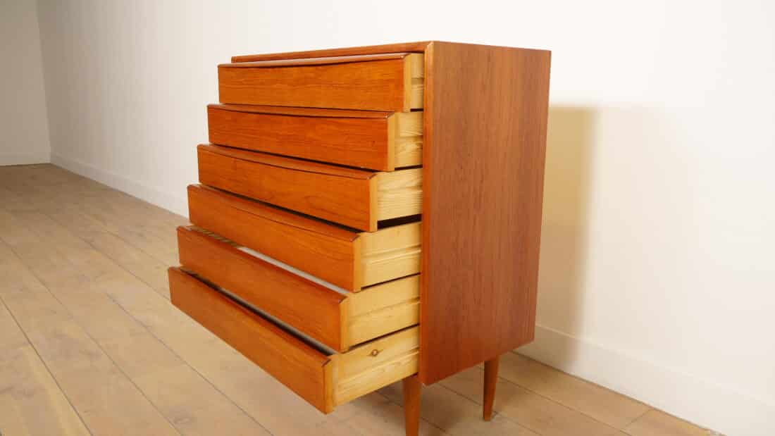 Vintage Sideboard 220 Cm Dyrlund 1960s Tambourdeurtjes