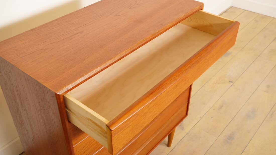 Vintage Sideboard 220 Cm Dyrlund 1960s Tambourdeurtjes