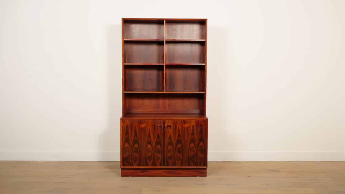 Vintage Buffetkast Boekenkast Palissander
