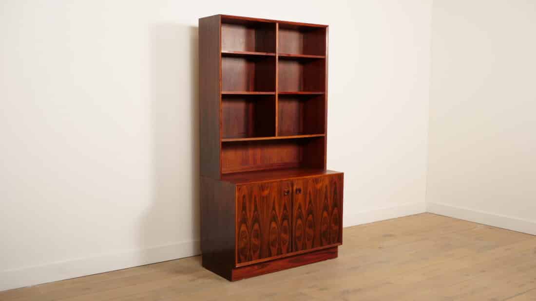 Vintage Buffetkast Boekenkast Palissander