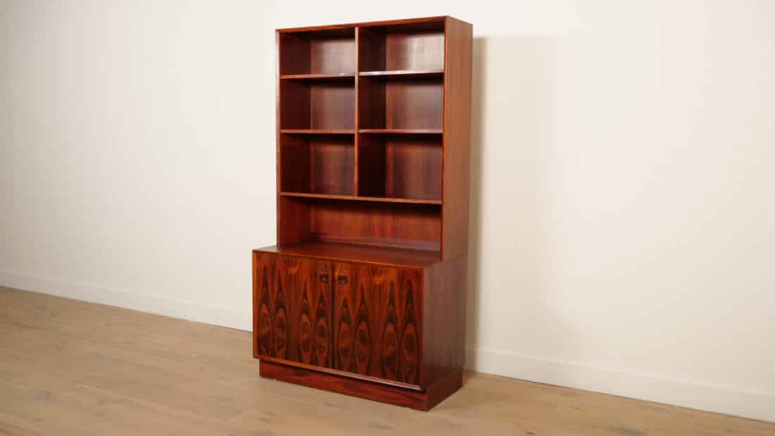 Vintage Buffetkast Boekenkast Palissander