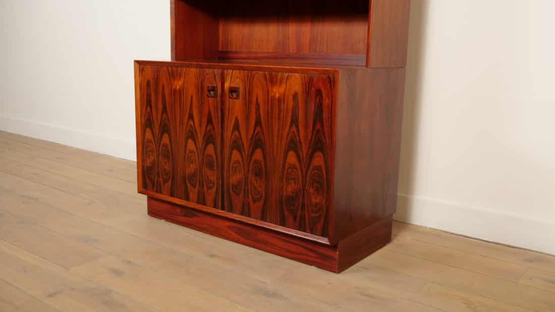 Vintage Buffetkast Boekenkast Palissander