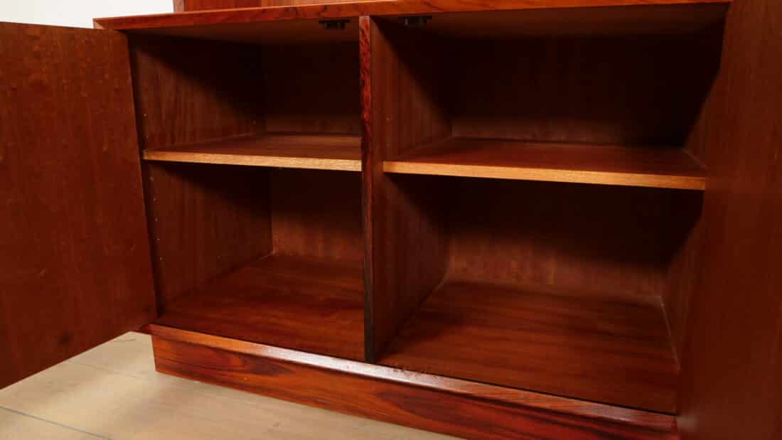 Vintage Buffetkast Boekenkast Palissander