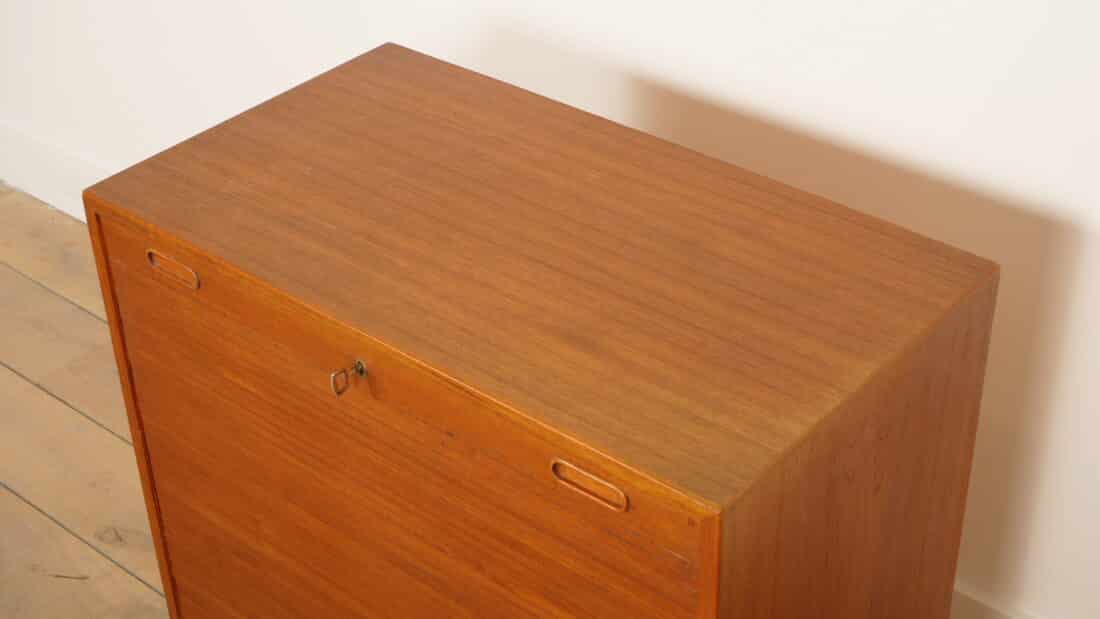 Vintage Archiefkast Kantoorkast Roldeur Lades